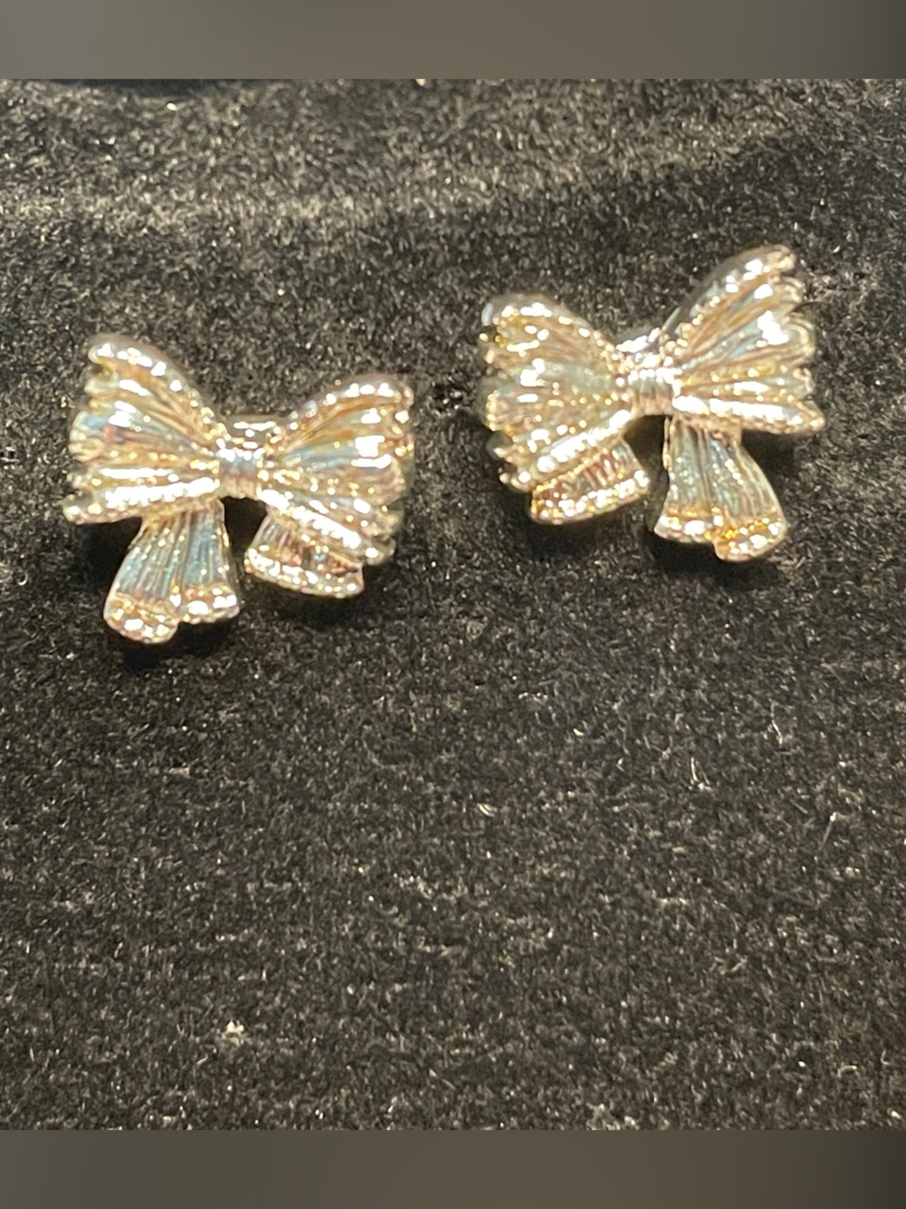 Delicate Gold Bow Stud Earrings